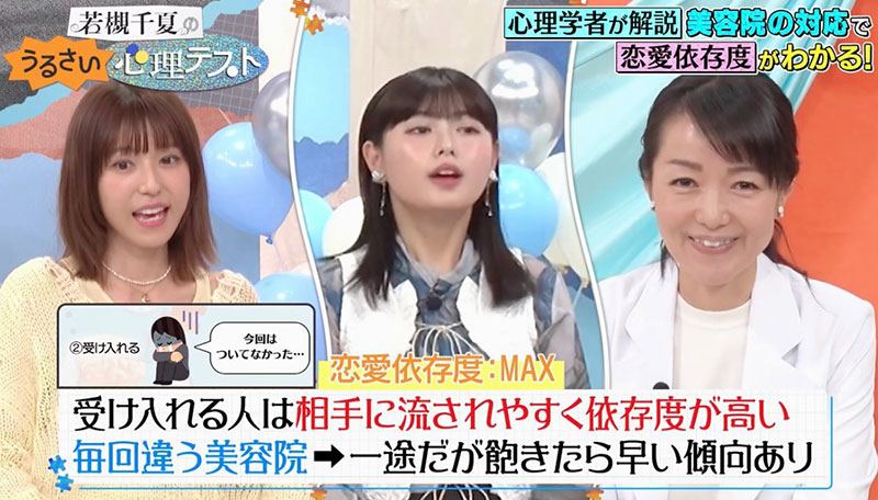 若槻千夏のうるさい心理テスト